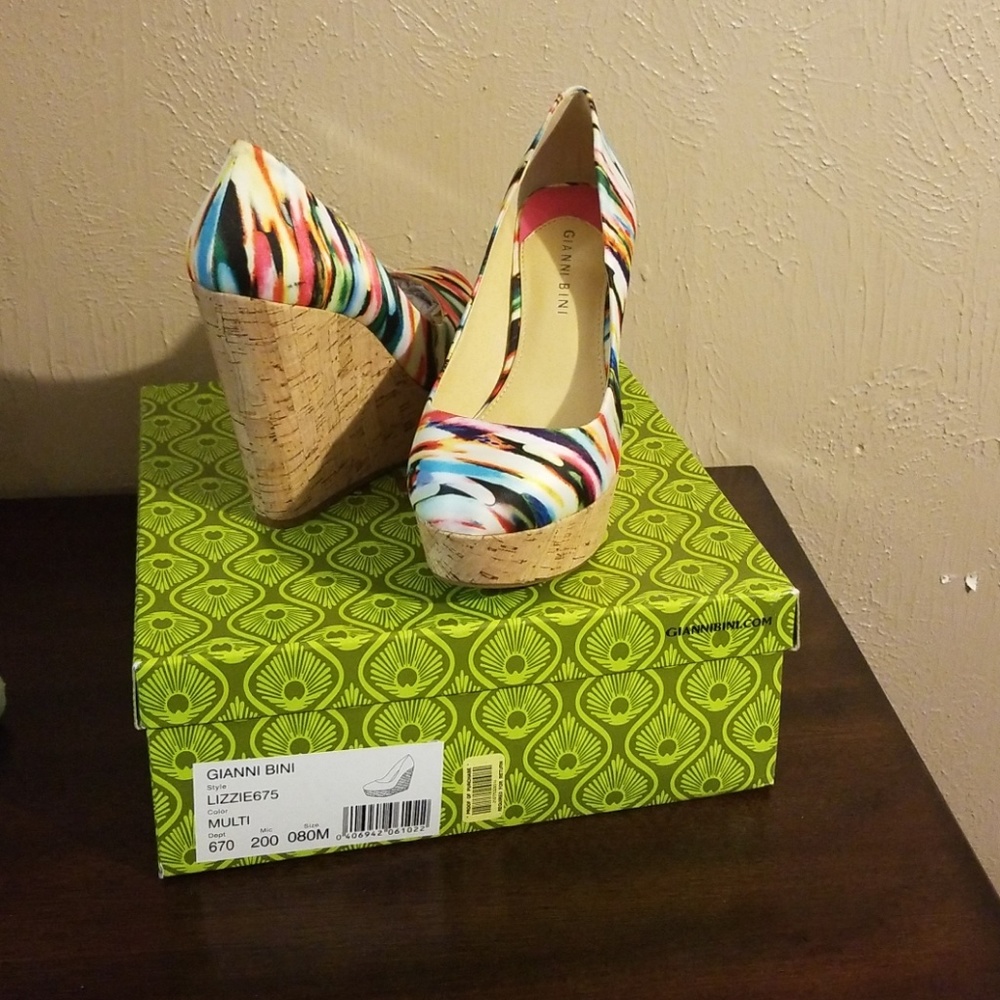 Multi-color Wedge heel Shoes
